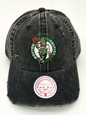Mitchell & Ness Boston Celtics Dad Hat Distressed Strapback Adjustable OSFM NWT